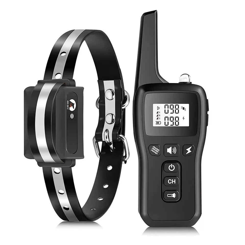 Collier de dressage pour chien avec télécommande, portée de 1000m – 3 modes, rechargeable, étanche, outil de dressage | Sulvida