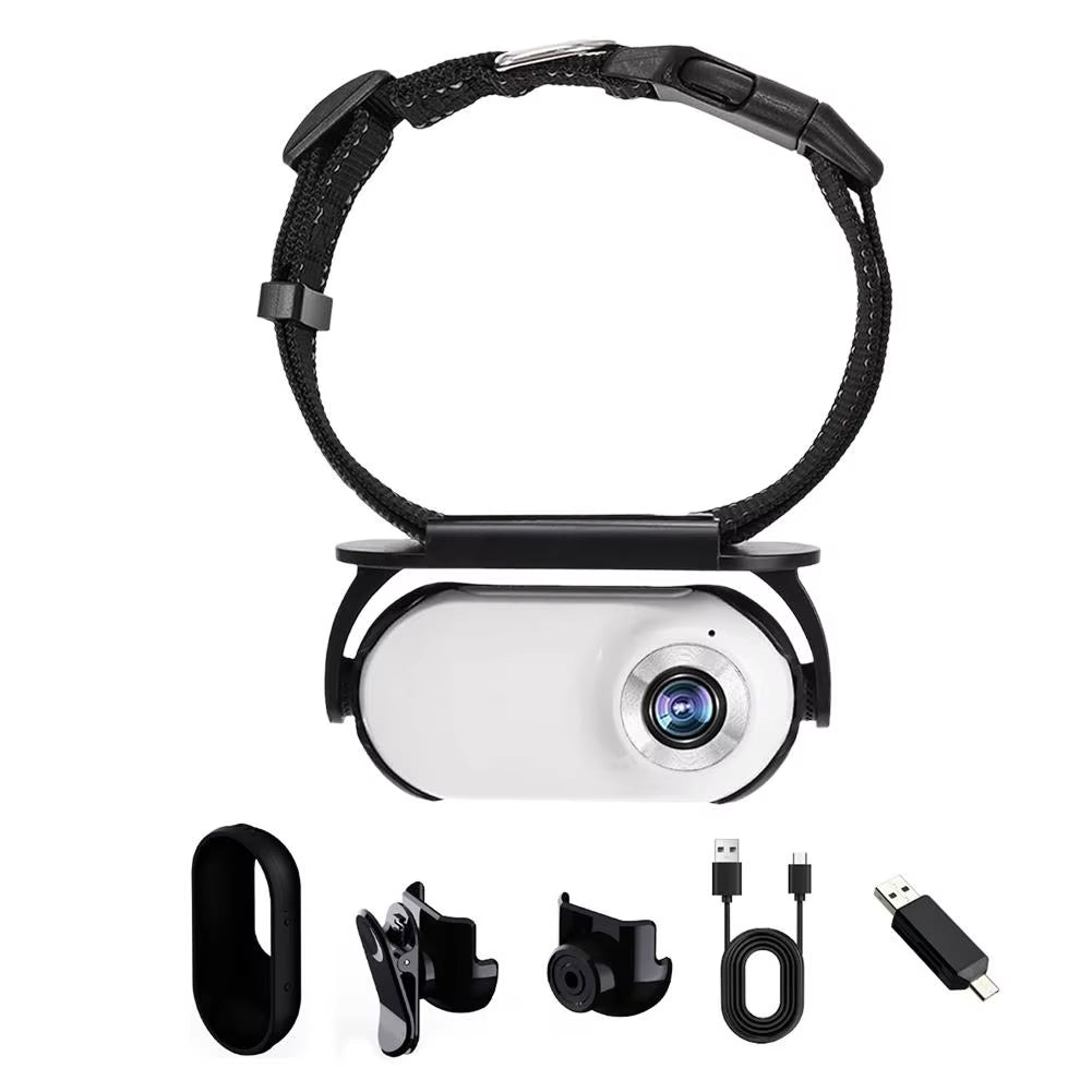 Collier caméra pour chat 1080P Full HD avec détection de mouvement et écran pour la sécurité et la surveillance des animaux | Sulvida