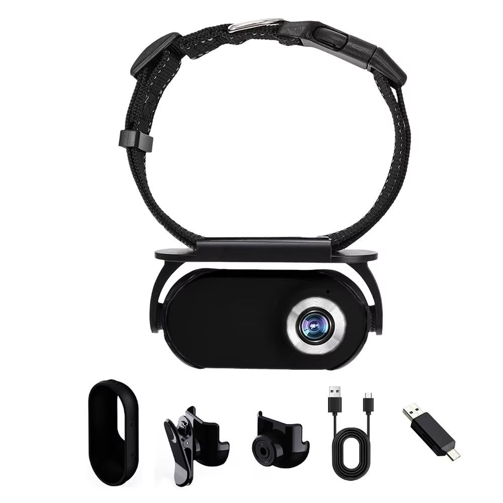 Collier caméra pour chat 1080P Full HD avec détection de mouvement et écran pour la sécurité et la surveillance des animaux | Sulvida