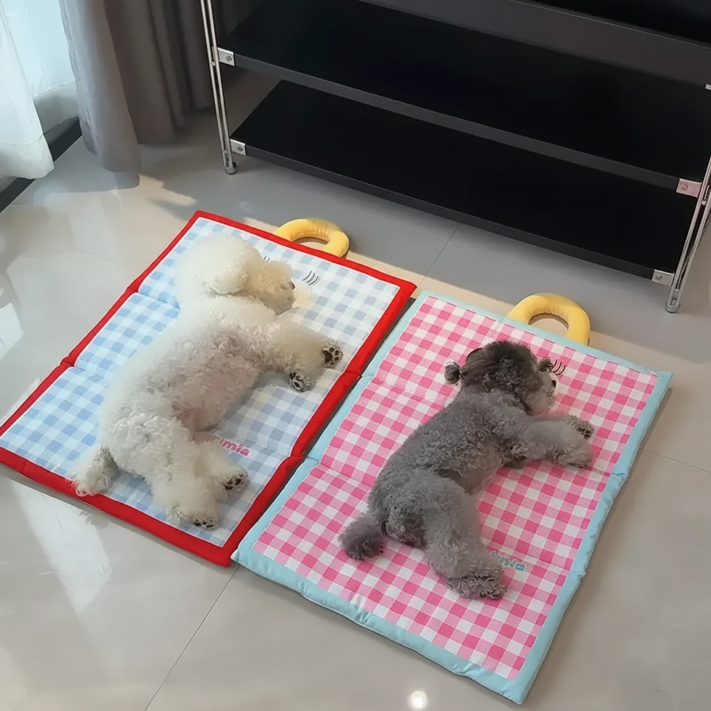 Koelmat voor huisdieren honden katten reis draagbaar opvouwbaar ademend rustmatje comfort zomer koeling | Sulvida