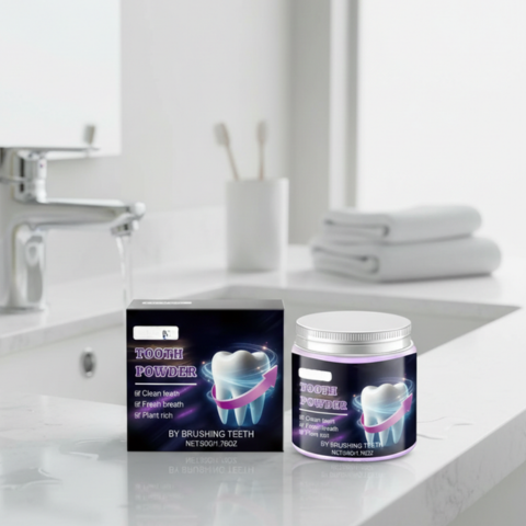 Tandbleekmiddel 5D Poeder met Frisse Adem – Helpt bij Vlekken & Krachtige Whitening Thuis Tandverzorging | Sulvida