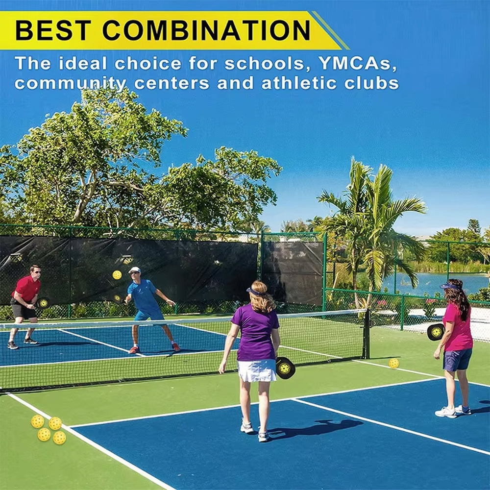 Set de raquettes de pickleball premium en fibre de carbone pour débutants et joueurs confirmés - Deux raquettes et balles incluses pour l’extérieur | Sulvida