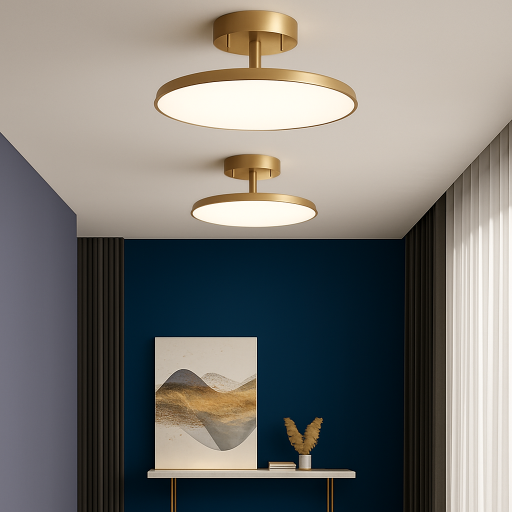Moderne draaibare plafondspot met LED zwart goud koper voor hal slaapkamer woonkamer minimalistische verlichting | Sulvida