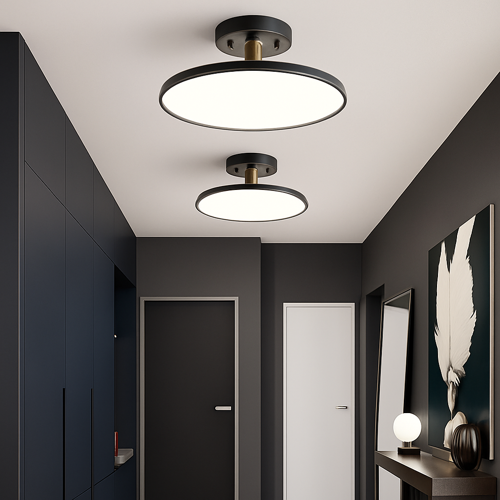 Moderne draaibare plafondspot met LED zwart goud koper voor hal slaapkamer woonkamer minimalistische verlichting | Sulvida