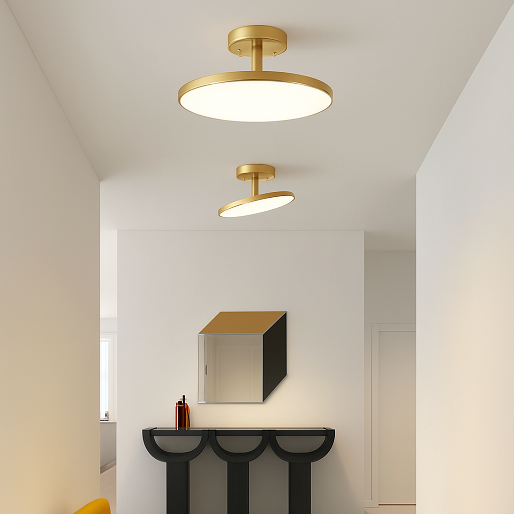 Moderne draaibare plafondspot met LED zwart goud koper voor hal slaapkamer woonkamer minimalistische verlichting | Sulvida