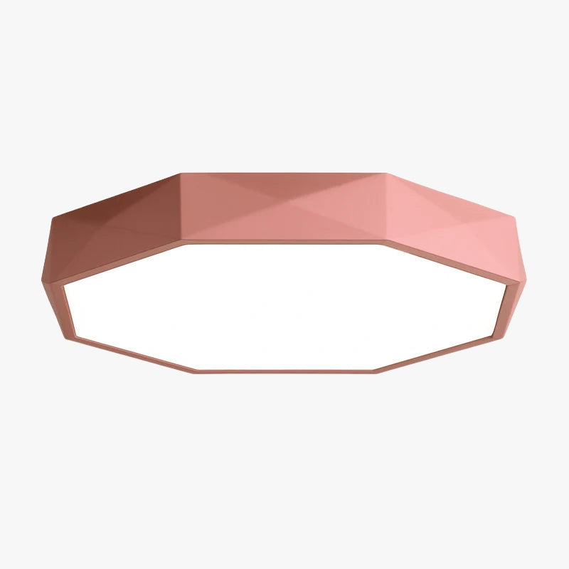 Octagonale LED Plafondlamp Ultradun Gekleurd Modern Design voor Balkon Woonkamer Gang 30-60cm Acrylaat | Sulvida