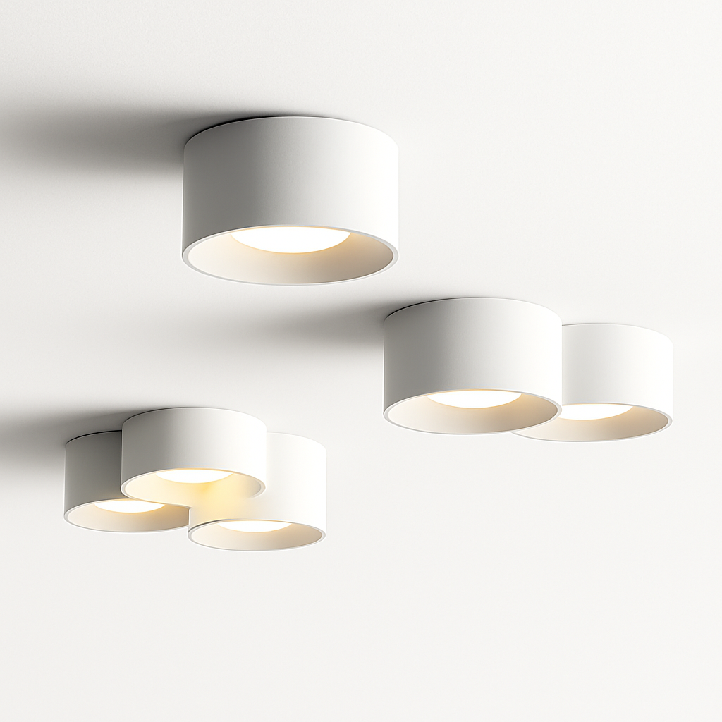 Cilindervormige LED-plafondspot Minimalistisch Modern Accent Opbouwspot Gang Hal Woonkamer Zwart Wit | Sulvida