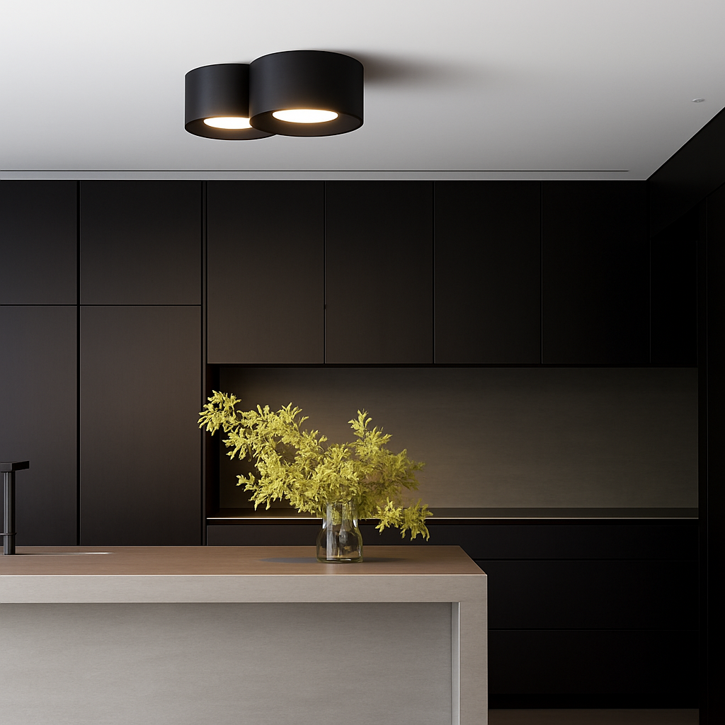 Cilindervormige LED-plafondspot Minimalistisch Modern Accent Opbouwspot Gang Hal Woonkamer Zwart Wit | Sulvida