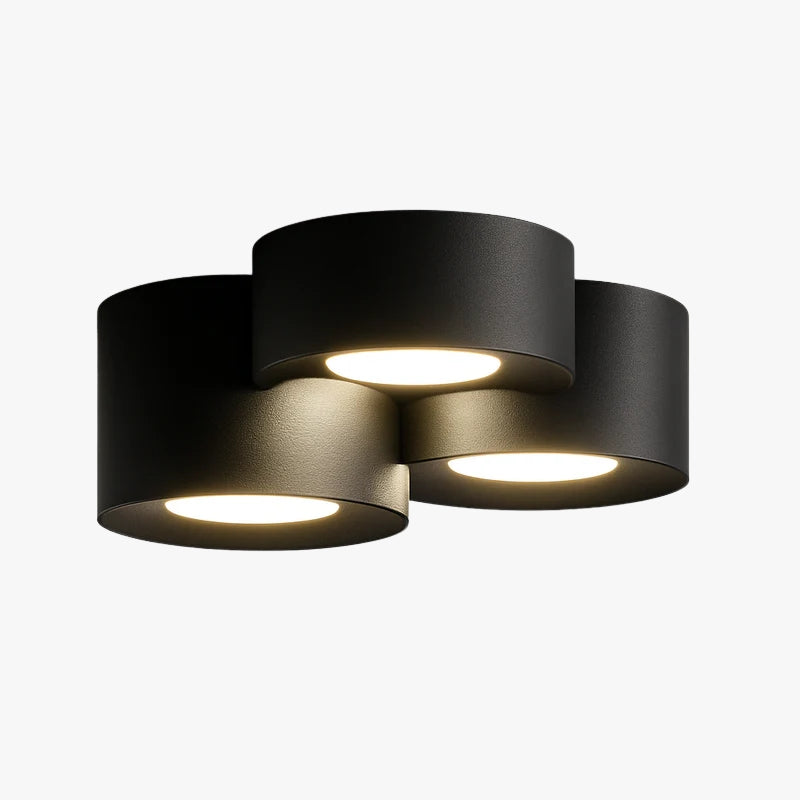 Cilindervormige LED-plafondspot Minimalistisch Modern Accent Opbouwspot Gang Hal Woonkamer Zwart Wit | Sulvida