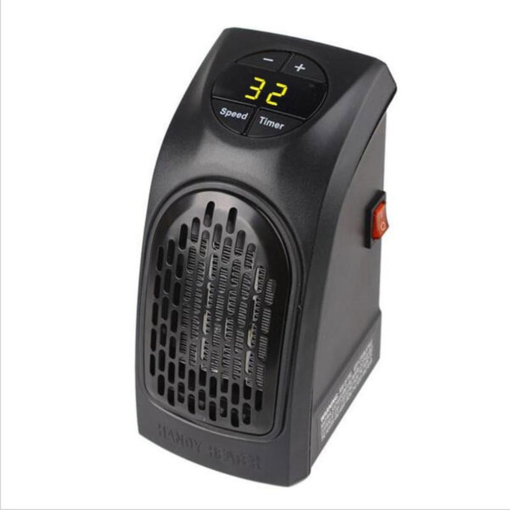 Compacte Stekkerverwarmer Keramische Verwarming Digitaal Display Energiezuinig Timer Slaapkamer Kantoor | Sulvida