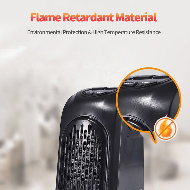 Compacte Stekkerverwarmer Keramische Verwarming Digitaal Display Energiezuinig Timer Slaapkamer Kantoor | Sulvida