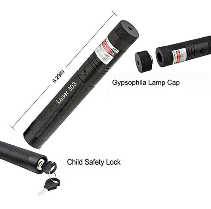 Draagbare Laserpointer Hoge Intensiteit Presentaties Sterren Kijken Rood Groen Lichtstraal Precisie Rechargeable | Sulvida