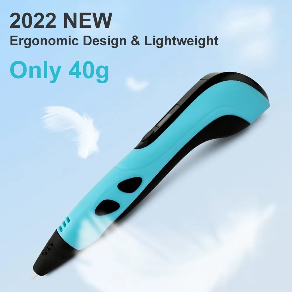 Stylo d’impression 3D coloré pour enfants avec 3 vitesses et écran LCD – Outil de dessin créatif et jouet | Sulvida