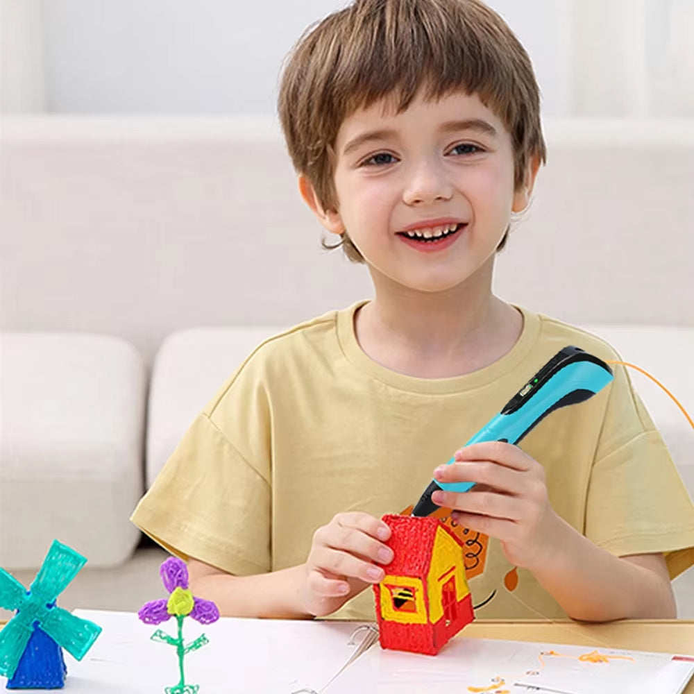 Stylo d’impression 3D coloré pour enfants avec 3 vitesses et écran LCD – Outil de dessin créatif et jouet | Sulvida