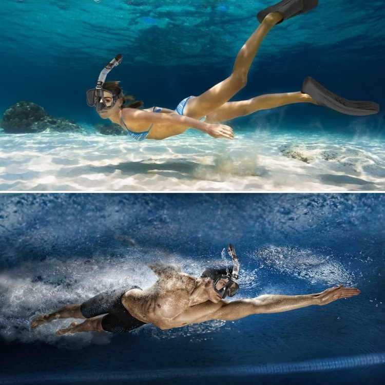 Opvouwbaar Snorkelmasker 180° Panoramisch Volledig Gezichtsmasker Duikbril voor Zwemmen en Snorkelen | Sulvida
