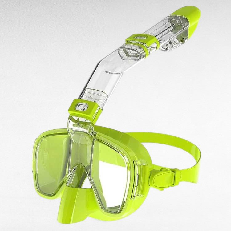 Opvouwbaar snorkelmasker volledig gezicht panoramisch zwemmen duiken watersport zwart blauw groen roze geel | Sulvida