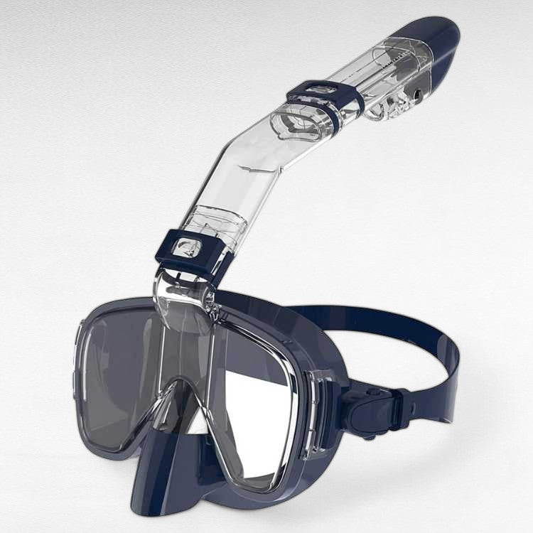 Opvouwbaar snorkelmasker volledig gezicht panoramisch zwemmen duiken watersport zwart blauw groen roze geel | Sulvida