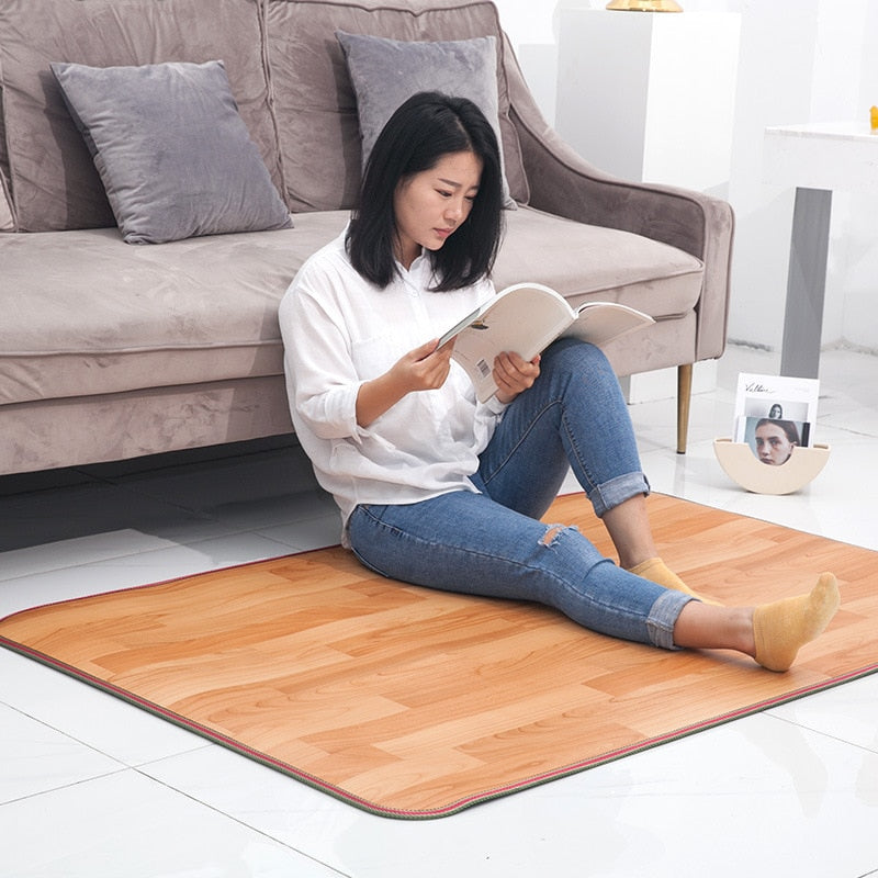 Verwarmde Vloermat Elektrisch Verstelbaar 60W-1000W Koolstofvezel Verwarmingsmat Voetverwarming Thuis Kantoor | Sulvida