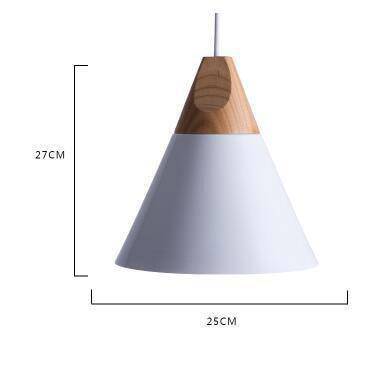 Hanglamp Hout & Aluminium Kegelvorm Vintage Design Ø22cm E27 Fitting Woonkamer Eetkamer Keuken Verlichting | Sulvida