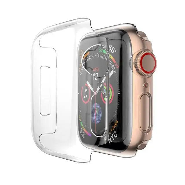 Protection d’écran avec coque pour Apple Watch Series 6 40 mm 44 mm, avec verre trempé, couverture intégrale de l’écran | Sulvida