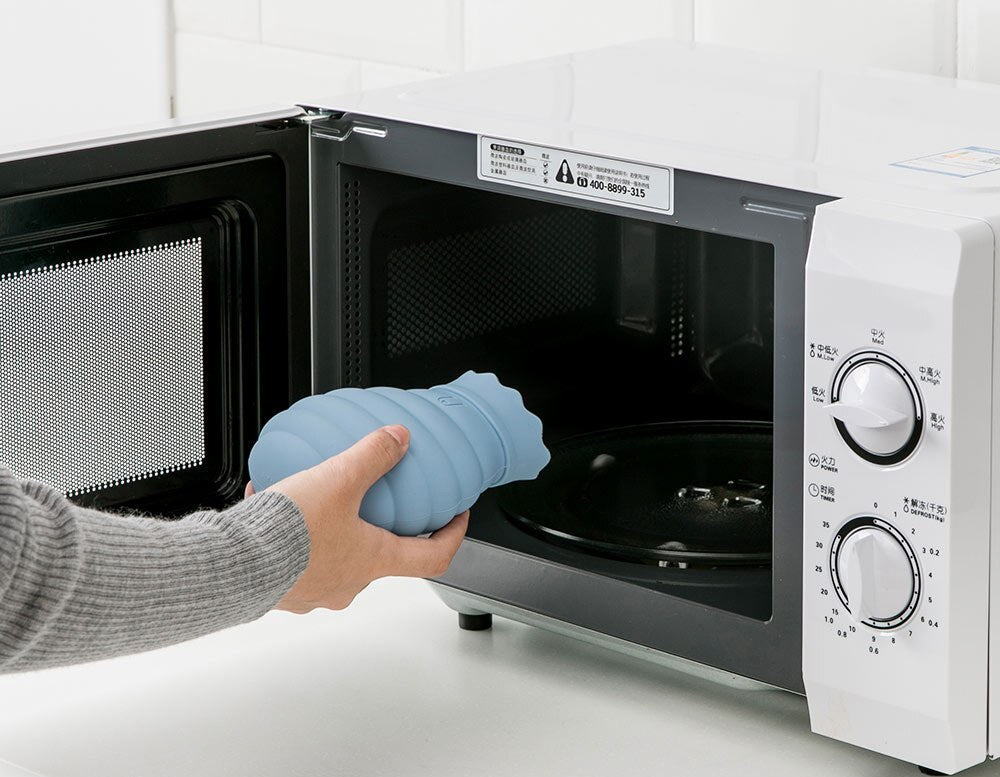 Siliconen Warmwaterkruik 313ml en 620ml Magnetronbestendig Grijs Blauw Rood Warmtecompres Verwarmingskruik | Sulvida