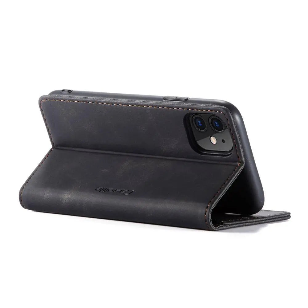 Étui de téléphone haut de gamme en cuir avec portefeuille pour iPhone 11 Pro Max - Protection et fonctionnalité | Sulvida