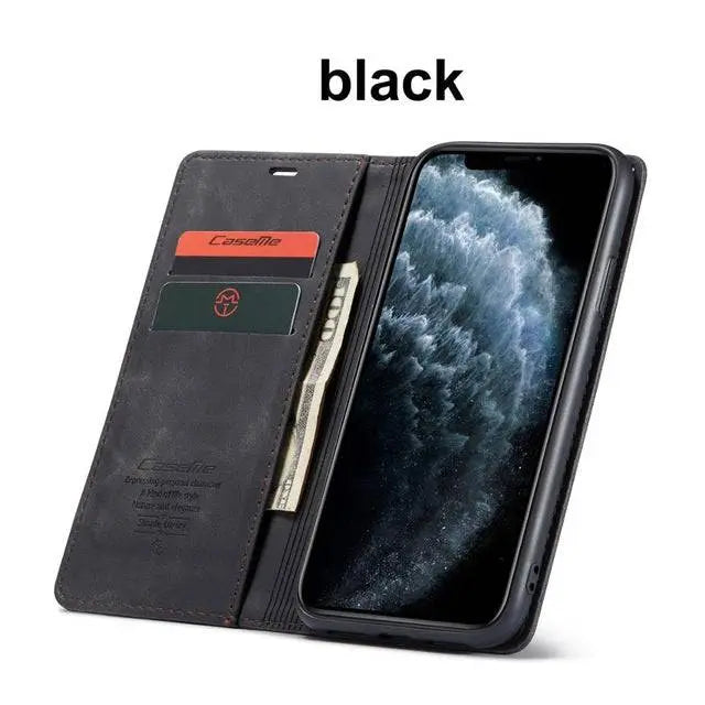 Étui de téléphone haut de gamme en cuir avec portefeuille pour iPhone 11 Pro Max - Protection et fonctionnalité | Sulvida