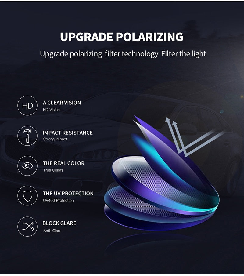 Gepolariseerde pilotenbril met UV400 bescherming metalen montuur design zonnebril voor outdoor en autorijden | Sulvida