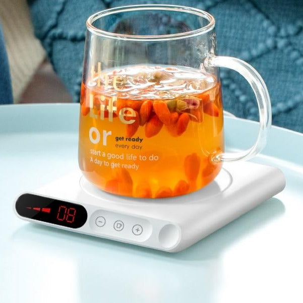 USB Mokwarmer voor Warme Koffie & Thee – Compact Verwarmingsplateau 60°C met Antislip Bodem voor Bureau | Sulvida