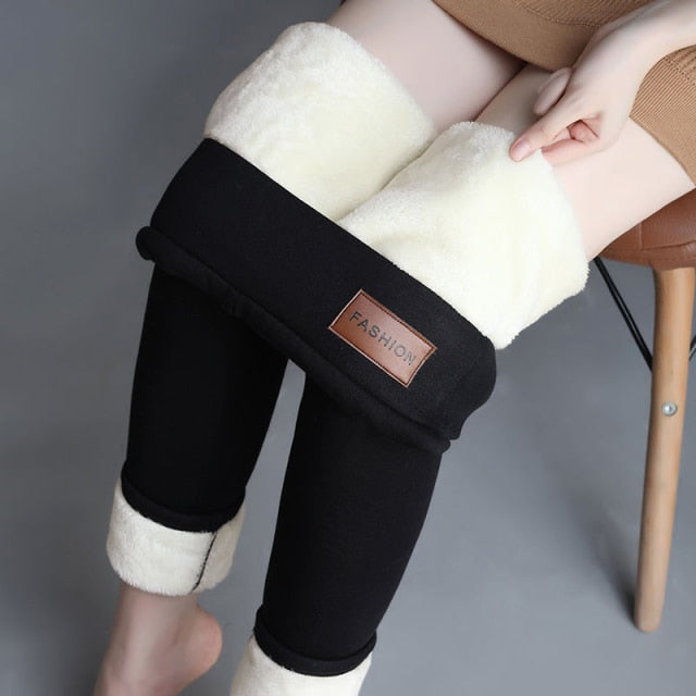 Fleece Thermo Dameslegging Warm Gevoerd Stretch Thermische Winterbroek Comfortabel Ondergoed voor Herfst | Sulvida