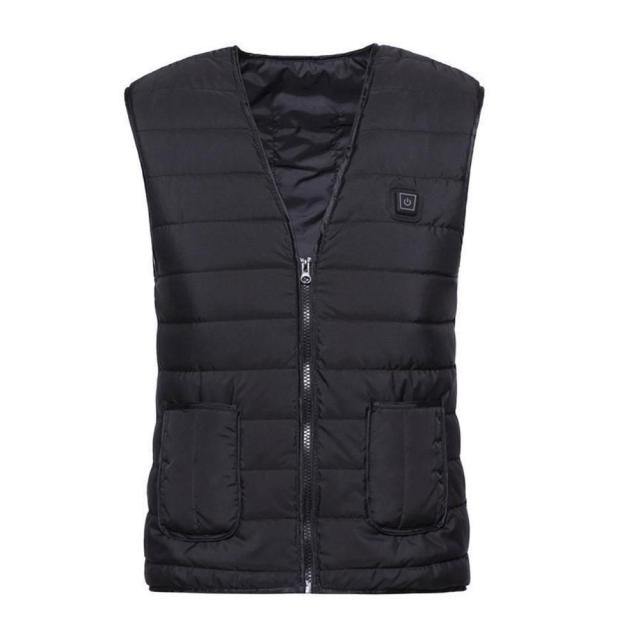 Elektrisch Verwarmingsvest Katoen 5 Verwarmingszones 3 Temperatuurstanden USB-oplaadbaar Unisex Winter | Sulvida