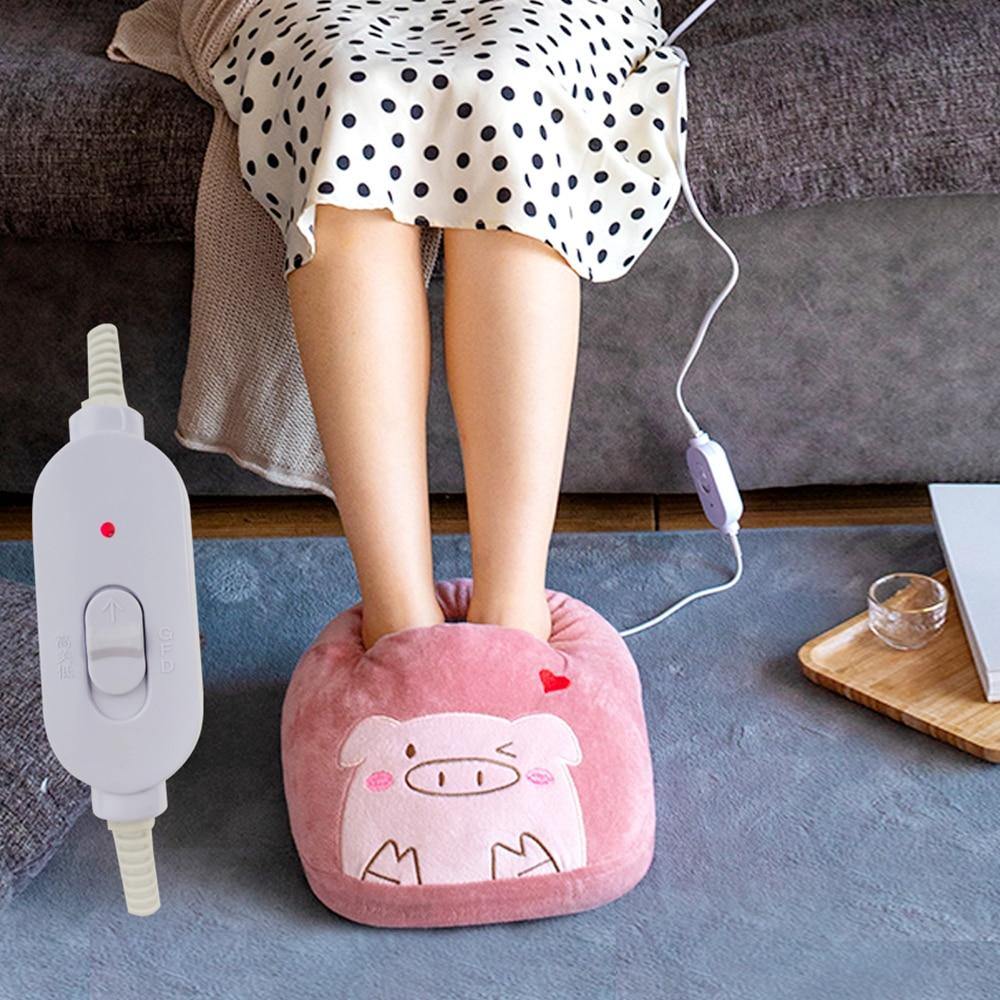 USB Oplaadbare Voetverwarmer met 3 Warmtestanden – Warm & Comfortabel Fluweel Voetenwarmer voor Thuis & Kantoor | Sulvida