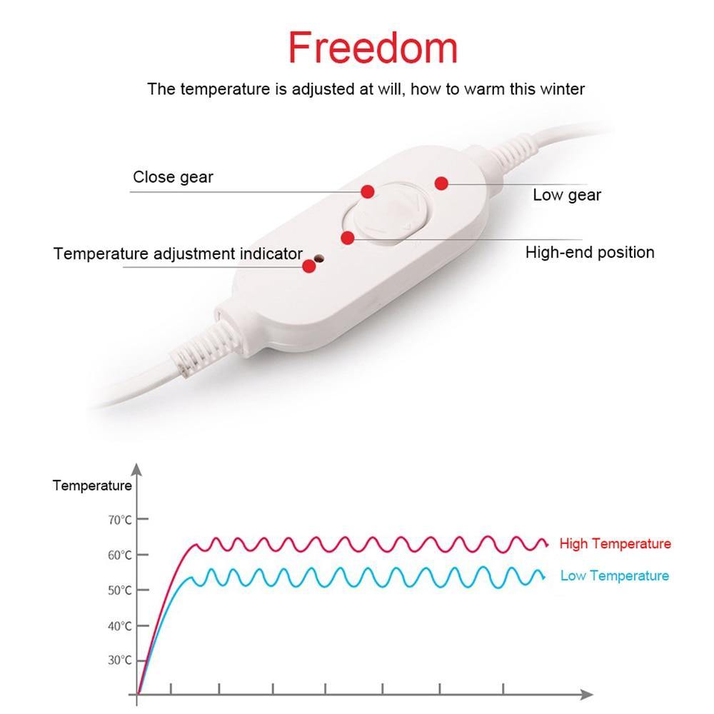 USB Oplaadbare Voetverwarmer met 3 Warmtestanden – Warm & Comfortabel Fluweel Voetenwarmer voor Thuis & Kantoor | Sulvida