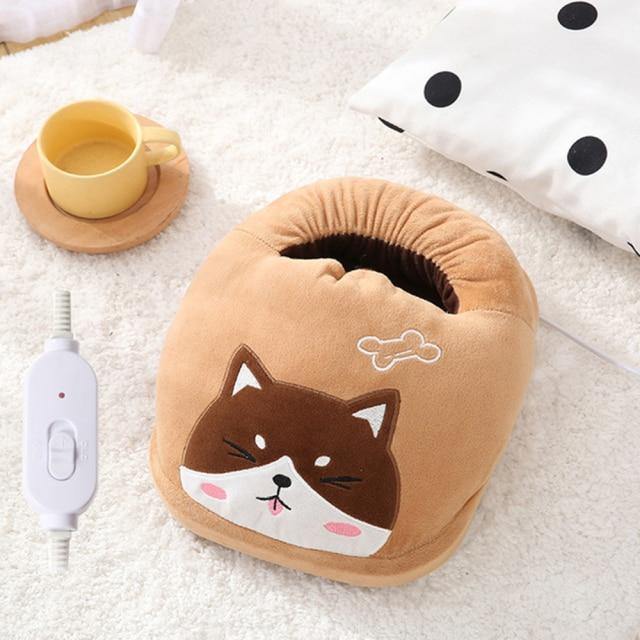 USB Oplaadbare Voetverwarmer met 3 Warmtestanden – Warm & Comfortabel Fluweel Voetenwarmer voor Thuis & Kantoor | Sulvida