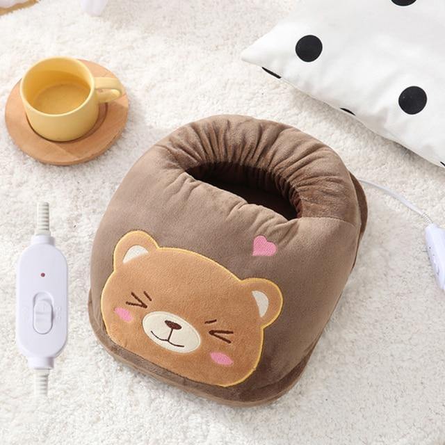 USB Oplaadbare Voetverwarmer met 3 Warmtestanden – Warm & Comfortabel Fluweel Voetenwarmer voor Thuis & Kantoor | Sulvida
