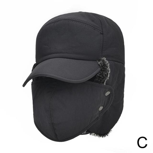 Wintermuts met Gezichtsbedekking – Warme Trappermuts met Oorflappen Unisex Outdoor Wintersport Skiën | Sulvida