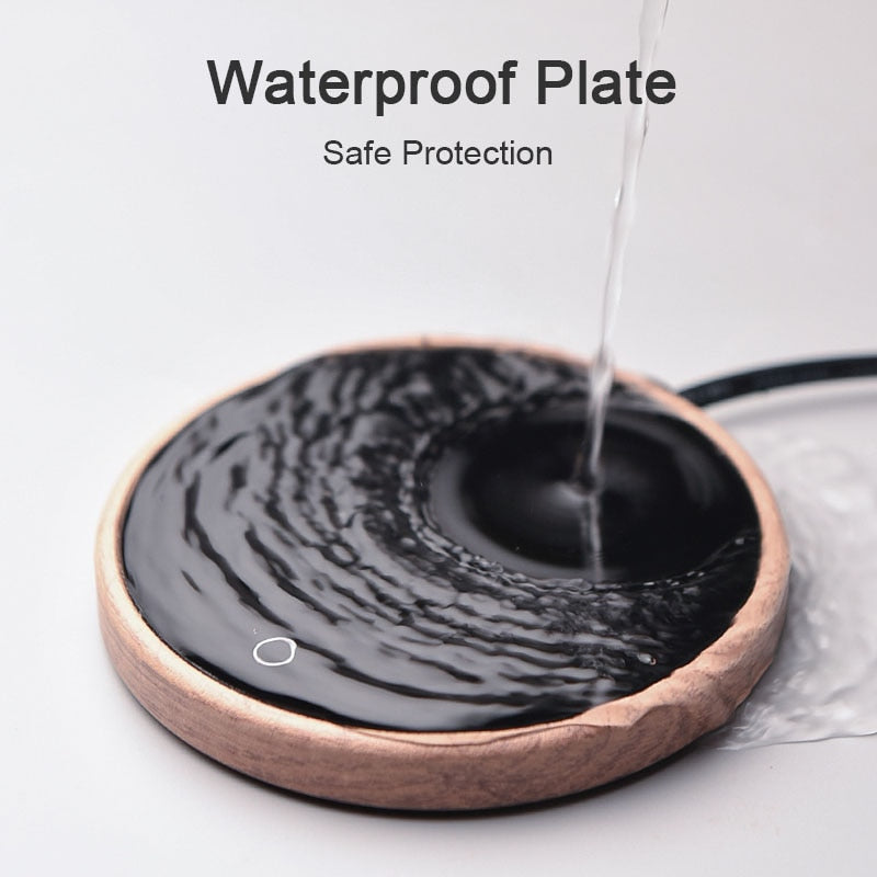 Keramische Mokverwarmer met Temperatuurregeling – Elegante Onderzetter voor Warme Koffie en Thee – Automatische Uitschakeling en Waterdichte Coating | Sulvida