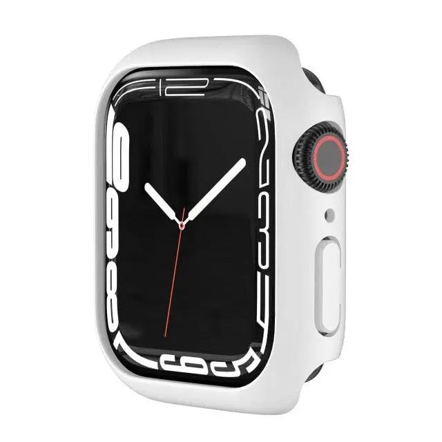 Coque de protection pour Apple Watch Series 7 41mm 45mm avec protection d’écran en verre trempé, accessoire pour montre | Sulvida