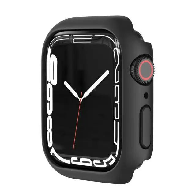 Coque de protection pour Apple Watch Series 7 41mm 45mm avec protection d’écran en verre trempé, accessoire pour montre | Sulvida