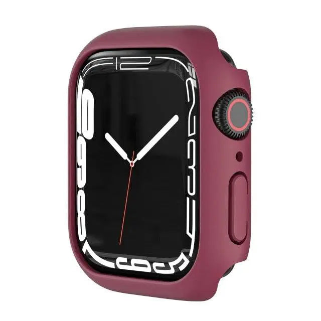 Coque de protection pour Apple Watch Series 7 41mm 45mm avec protection d’écran en verre trempé, accessoire pour montre | Sulvida