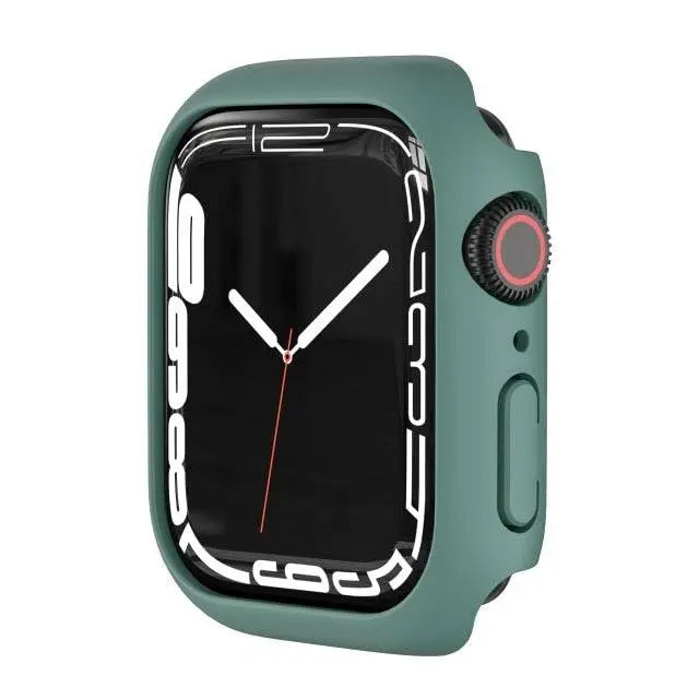 Coque de protection pour Apple Watch Series 7 41mm 45mm avec protection d’écran en verre trempé, accessoire pour montre | Sulvida