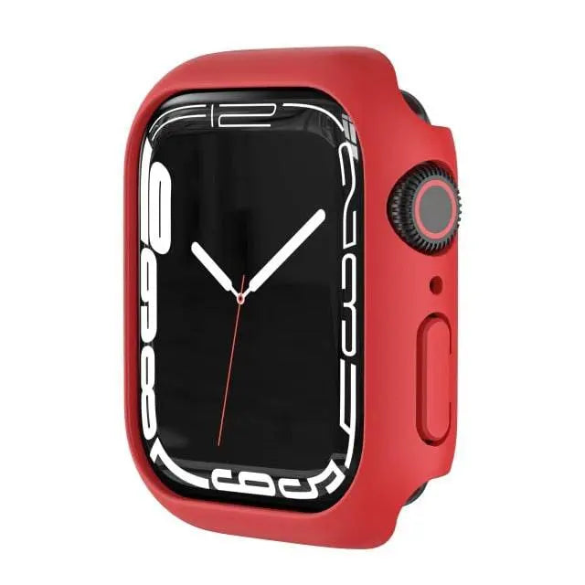Coque de protection pour Apple Watch Series 7 41mm 45mm avec protection d’écran en verre trempé, accessoire pour montre | Sulvida