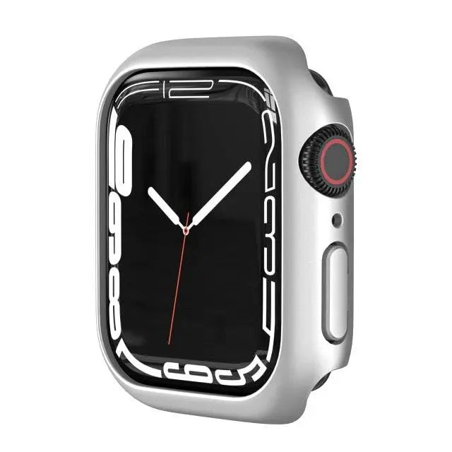 Coque de protection pour Apple Watch Series 7 41mm 45mm avec protection d’écran en verre trempé, accessoire pour montre | Sulvida