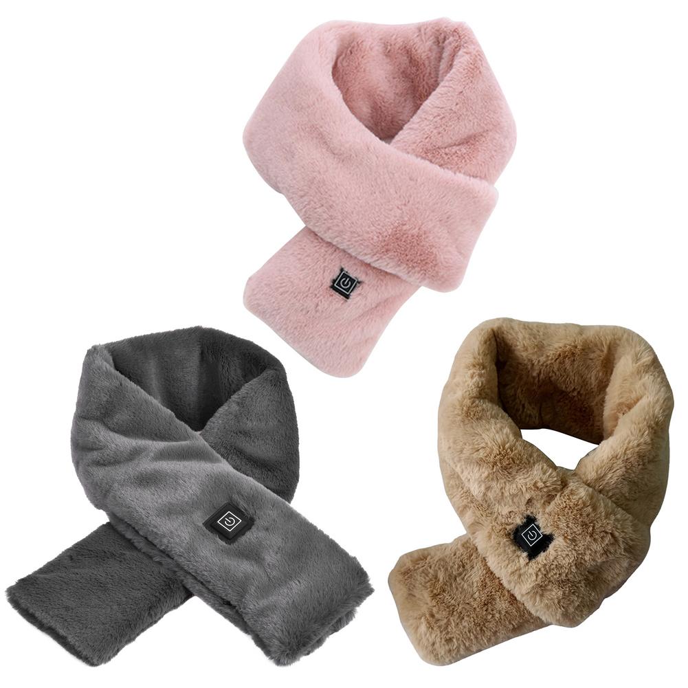 Verwarmbare USB-sjaal met 3 temperatuurstanden – Zachte fleece halsdoek voor dames en heren winter thuiswerk | Sulvida