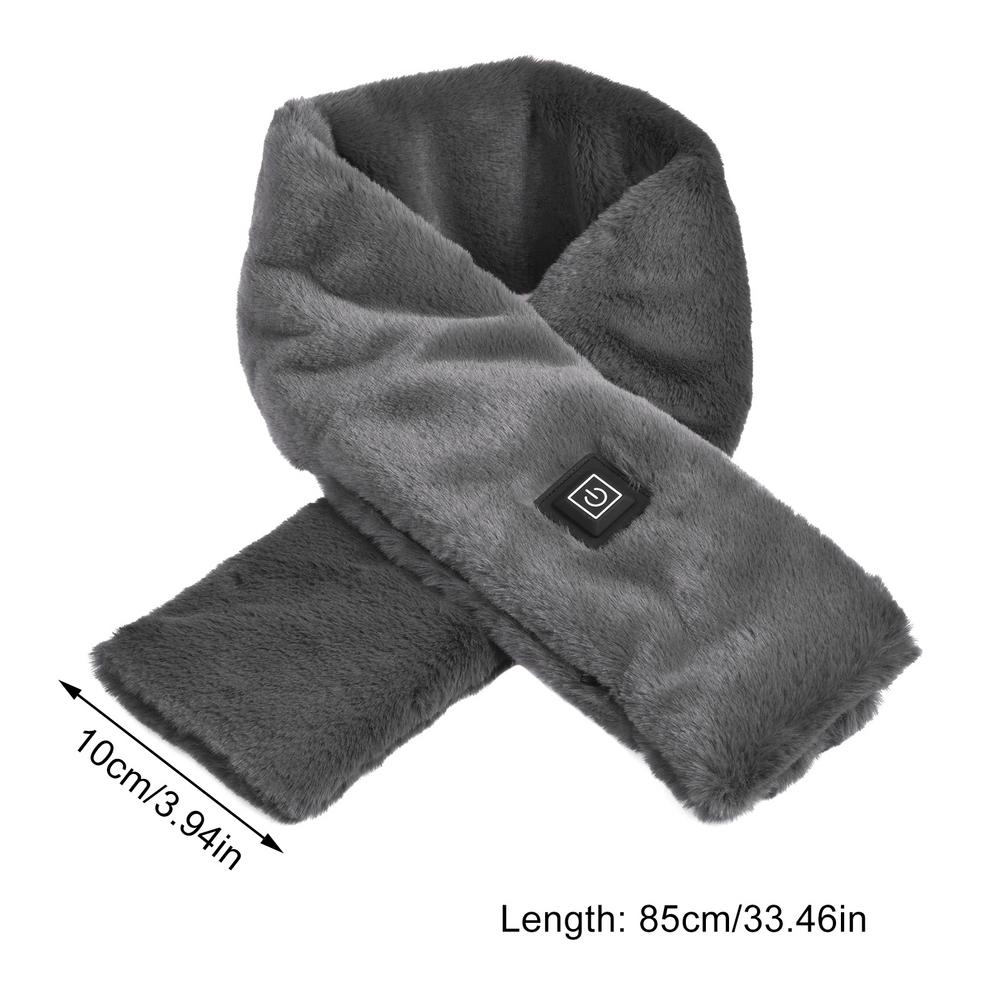 Verwarmbare USB-sjaal met 3 temperatuurstanden – Zachte fleece halsdoek voor dames en heren winter thuiswerk | Sulvida
