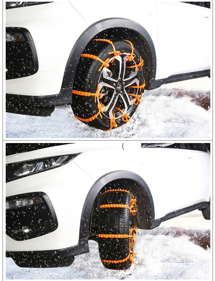 Antislip Sneeuwkettingen Auto Winter Tractie Veiligheid Aanbrengsysteem Universeel Rubber Banden Grip | Sulvida