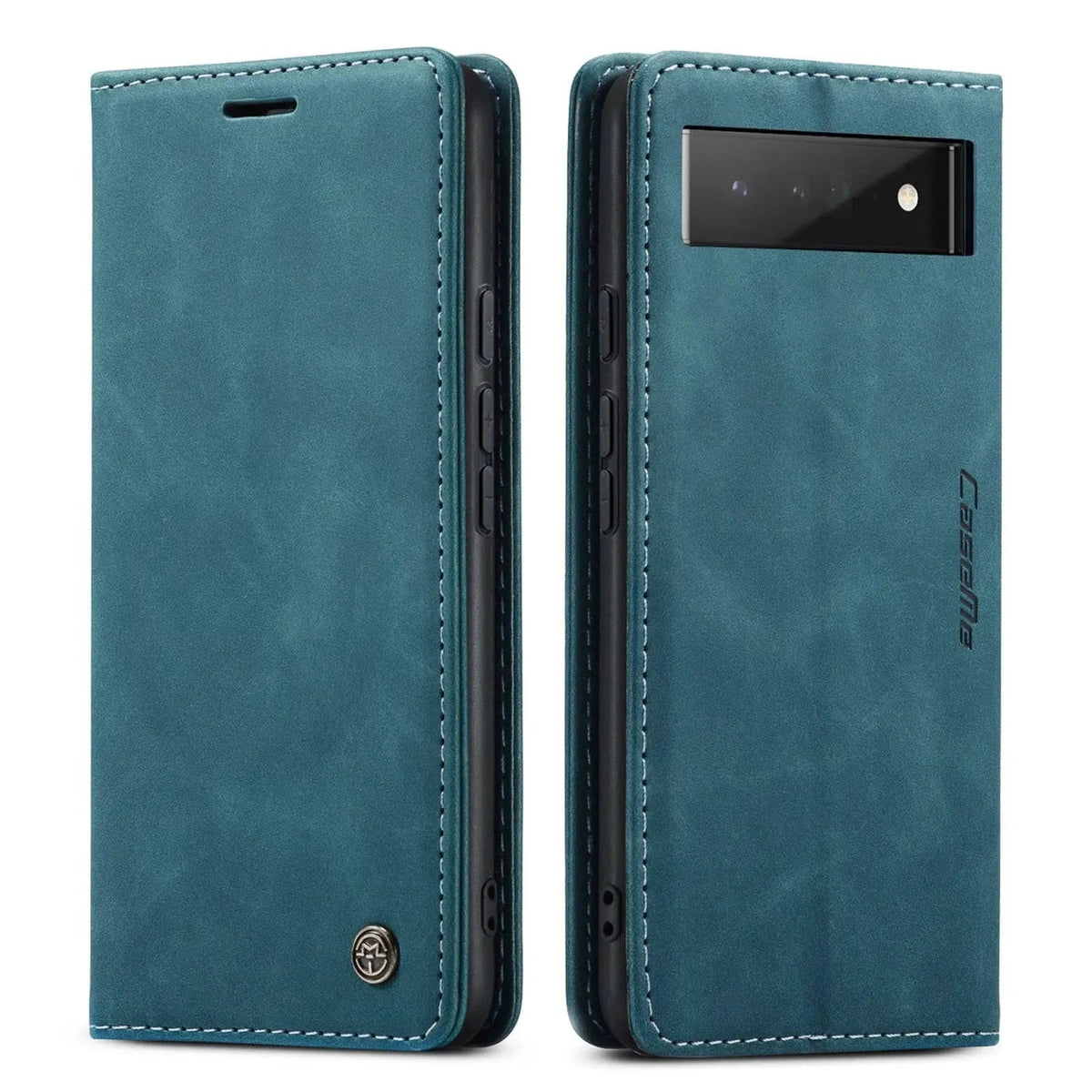 Étui portefeuille en cuir pour Google Pixel 6 Pro et 6, avec porte-cartes, anti-poussière, fermeture magnétique | Sulvida