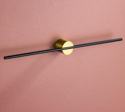Wandmontage Handdoekrek Geborsteld Aluminium Zwart Goud Badkamer Minimalistisch Design 40 60 cm Strak | Sulvida