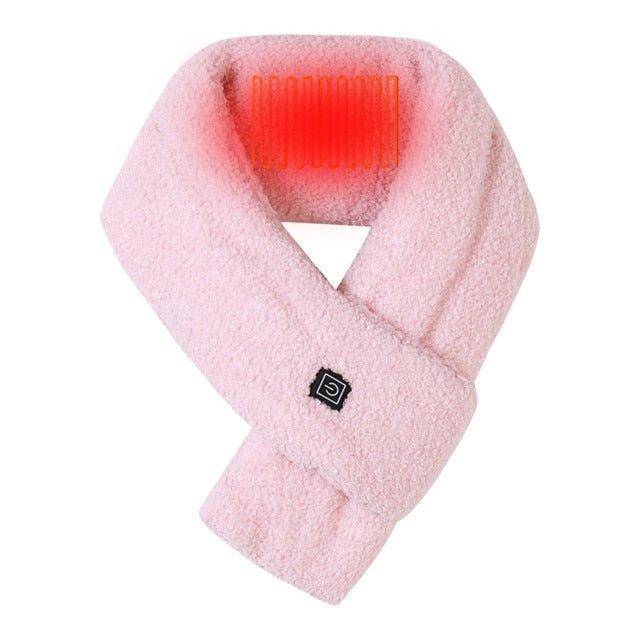Verwarmbare USB-sjaal met 3 temperatuurstanden – Zachte fleece halsdoek voor dames en heren winter thuiswerk | Sulvida