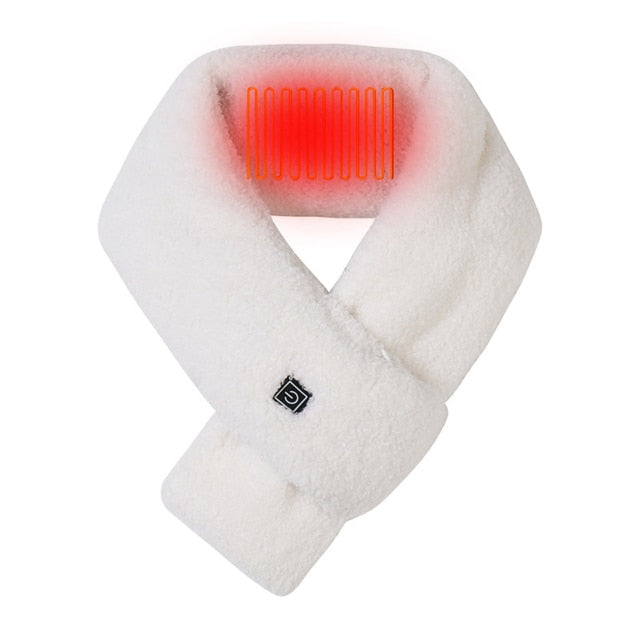 Verwarmbare USB-sjaal met 3 temperatuurstanden – Zachte fleece halsdoek voor dames en heren winter thuiswerk | Sulvida